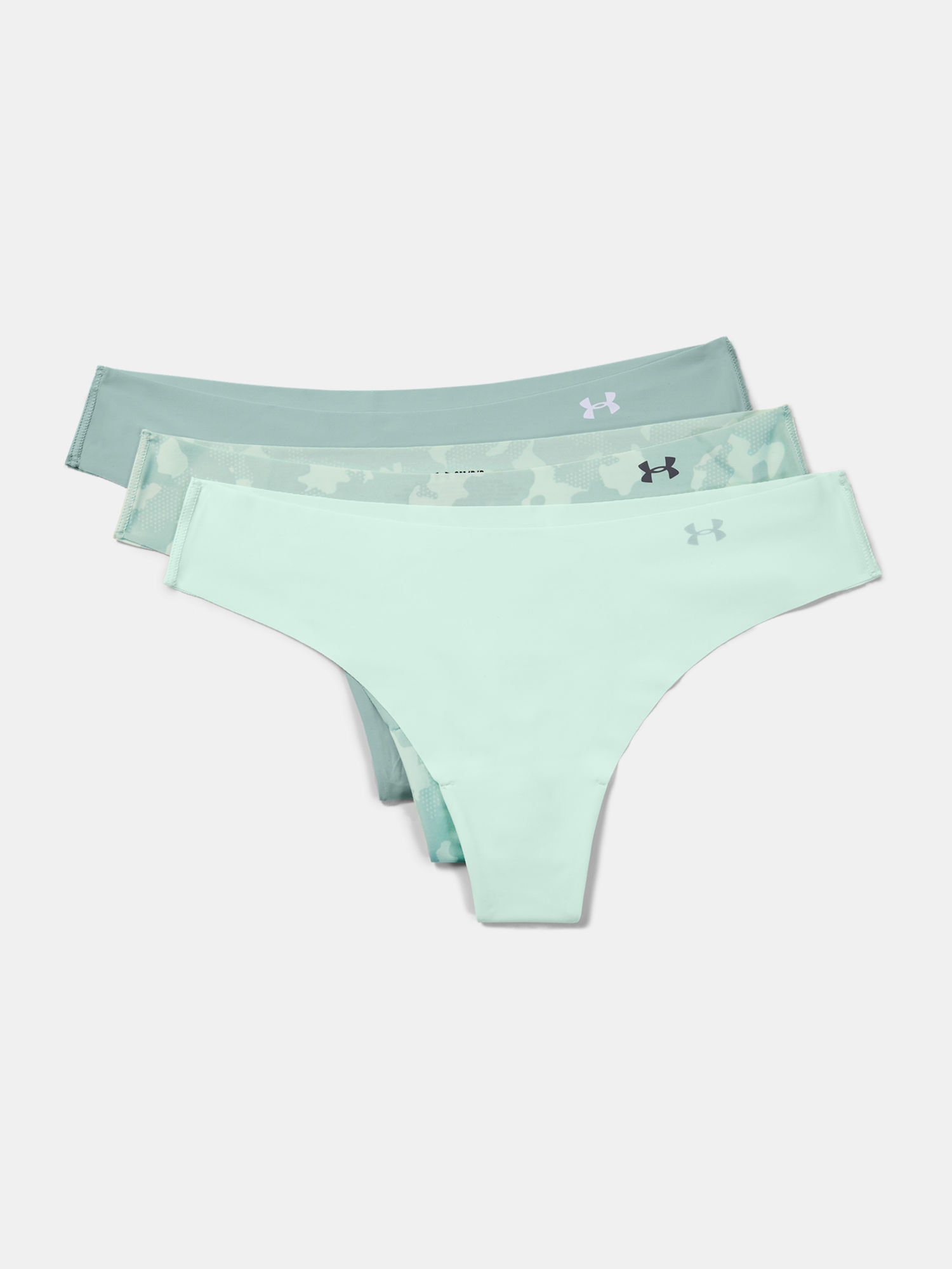Nohavičky Under Armour PS Thong 3Pack Print-BLU (4)