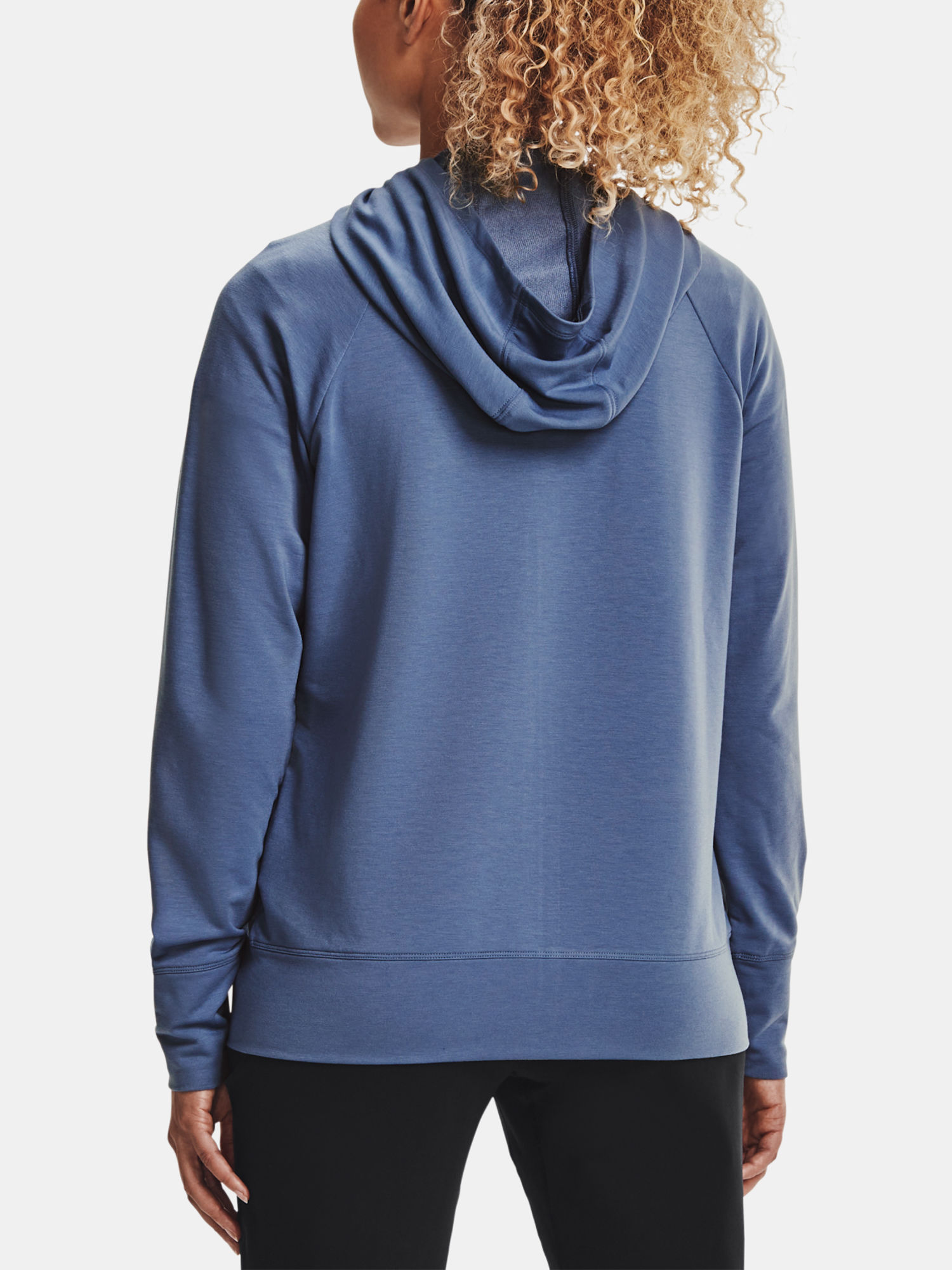 Mikina Under Armour Rival Terry Taped FZ Hoodie-BLU (2)