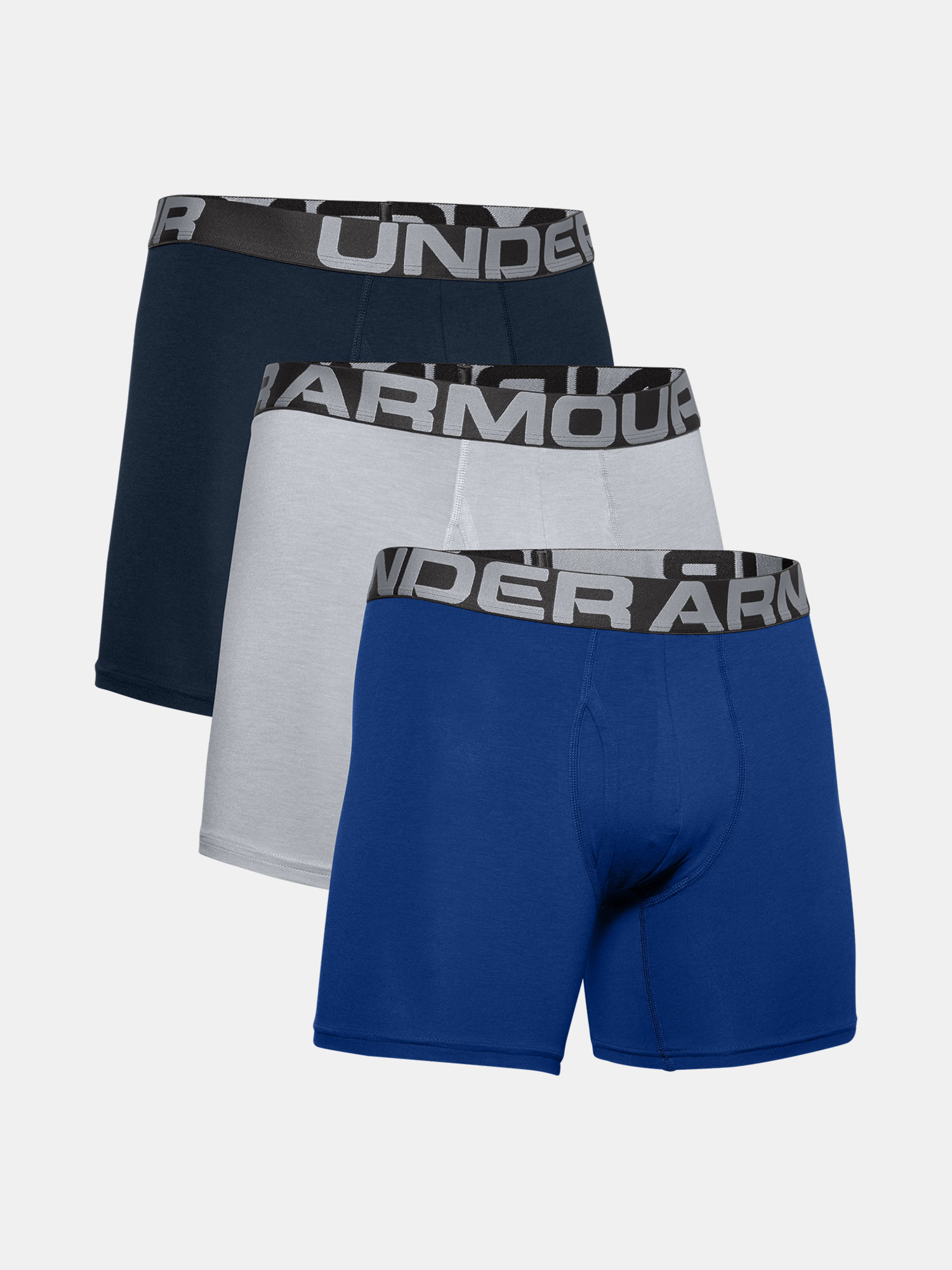 Boxerky Under Armour Charged Cotton 6in 3 Pack-BLU (5)