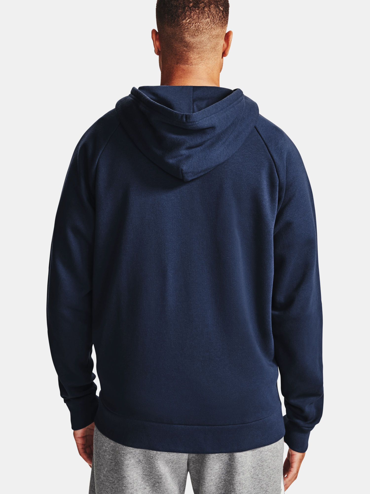 Mikina Under Armour UA Rival Cotton FZ Hoodie-NVY (2)