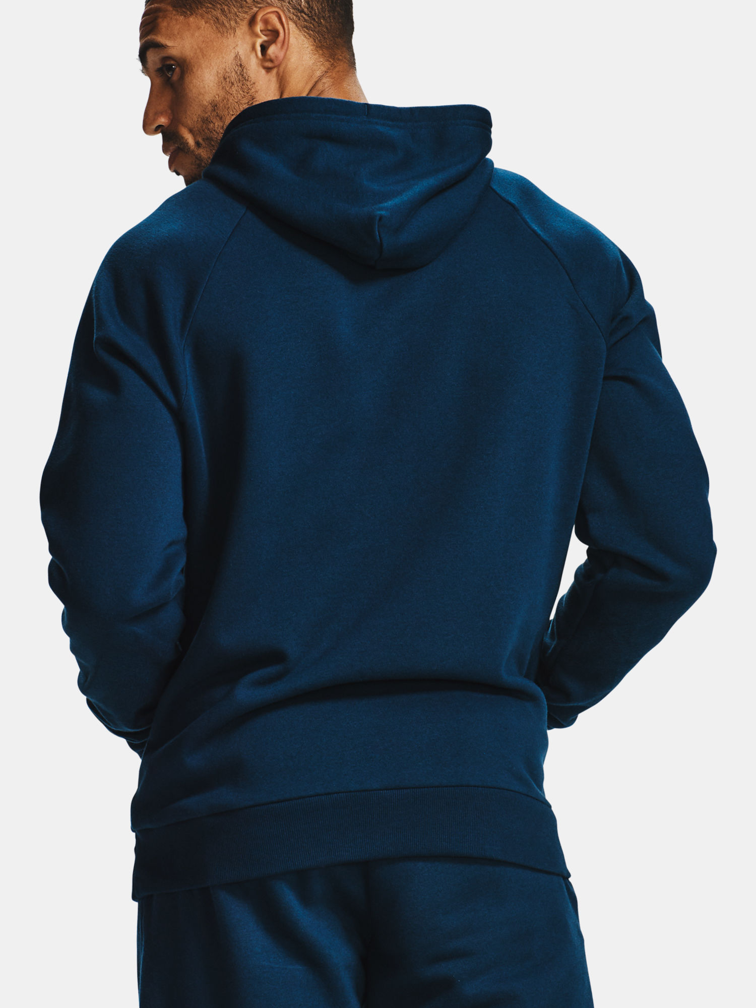 Mikina Under Armour Rival Fleece Hoodie-NVY (2)