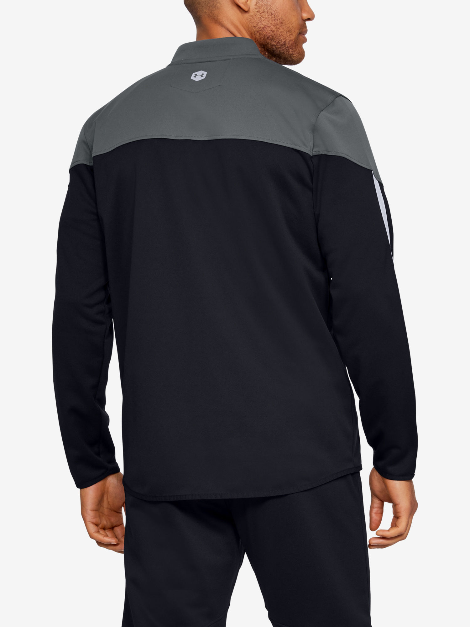 Mikina Under Armour Athlete Recovery Knit Warm Up Top-Blk (2)