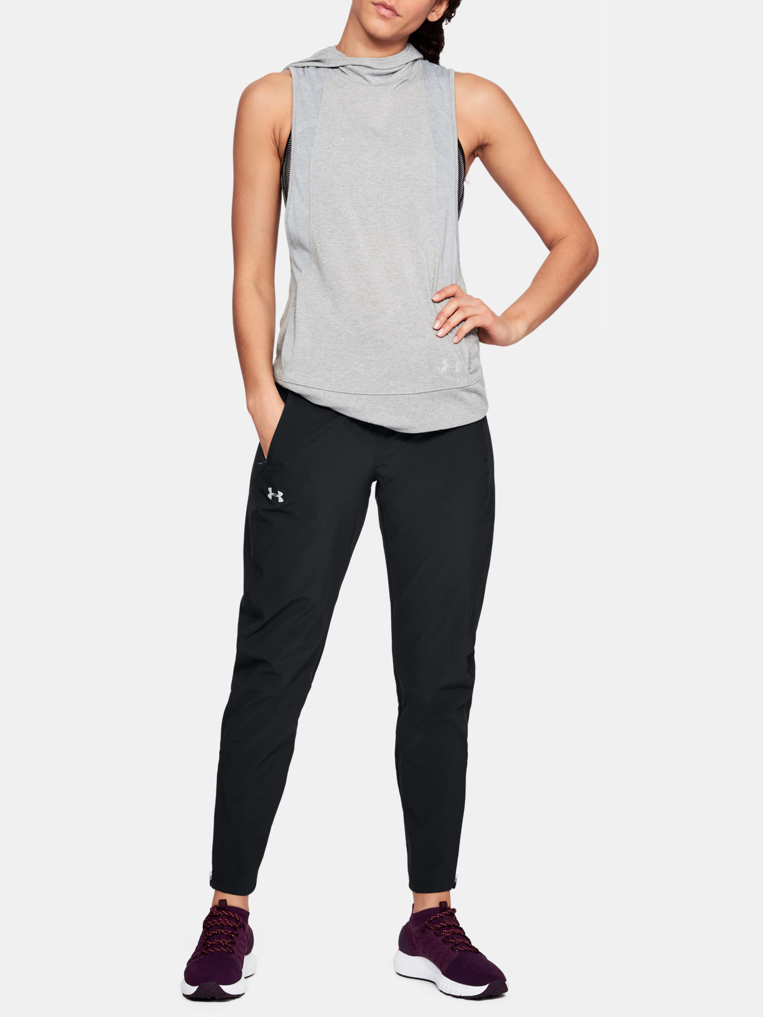 Nohavice Under Armour OutRun The Storm SP Pant-BLK (6)
