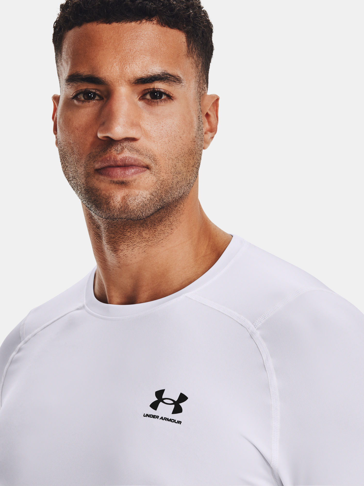 Tričko Under Armour HG Armour Fitted LS-WHT (5)