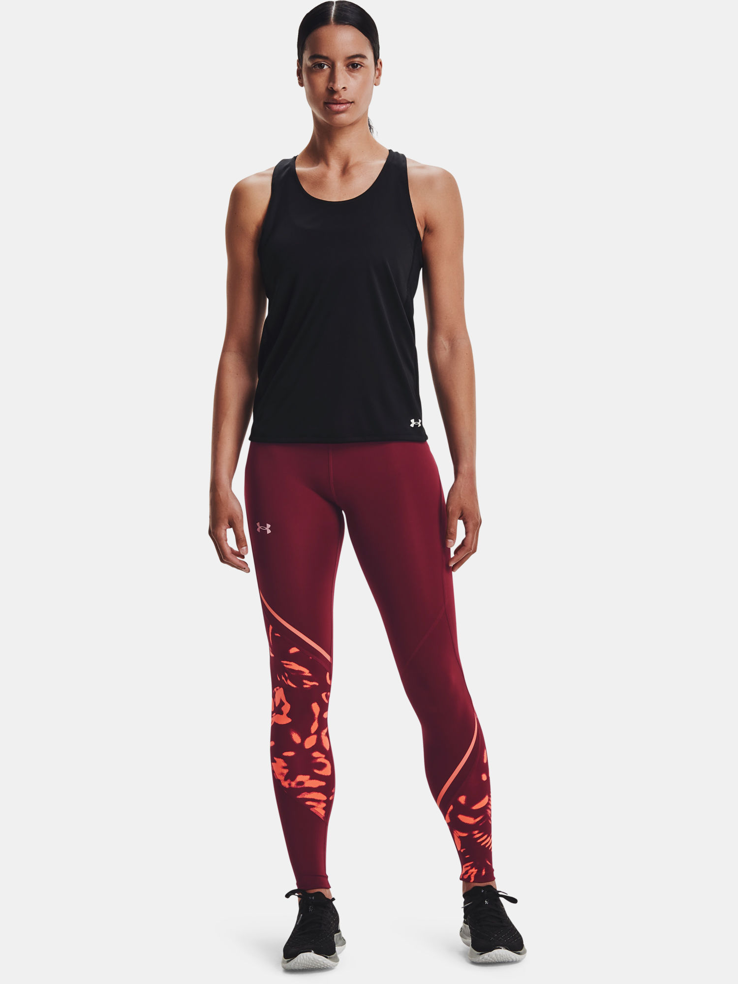Legíny Under Armour UA Fly Fast 2.0 Print Tight-RED (5)