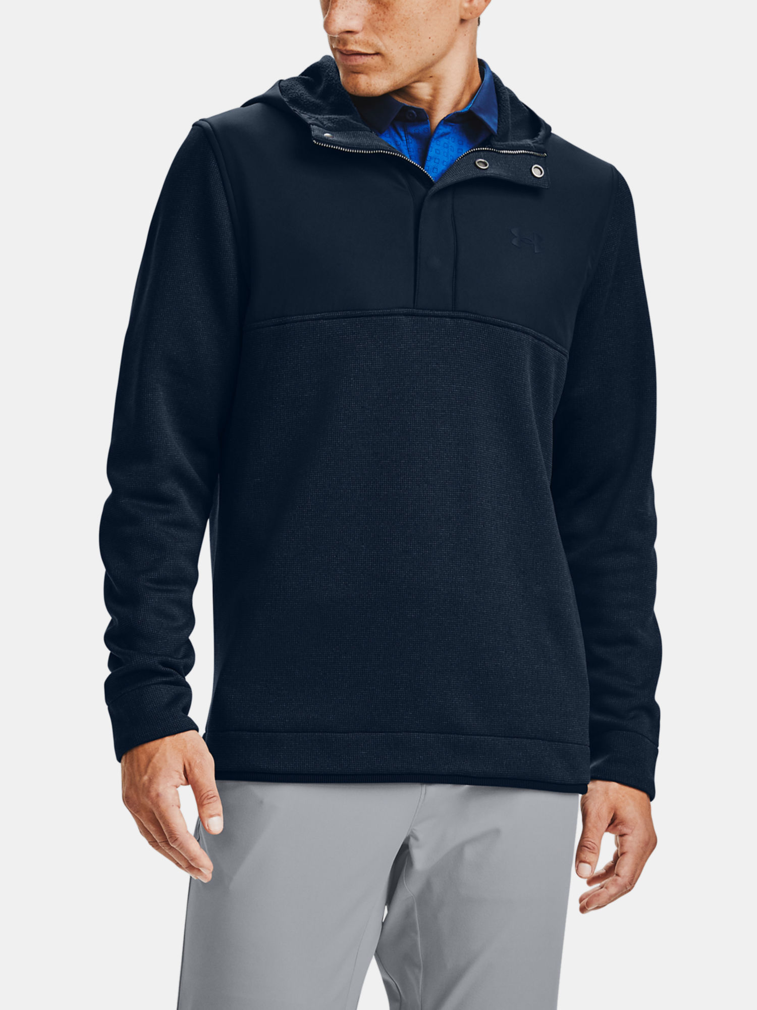 Mikina Under Armour Storm SF Hoodie-NVY (1)