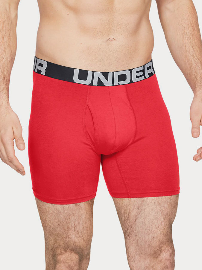 Boxerky Under Armour Charged Cotton 6In 3 Pack (1)