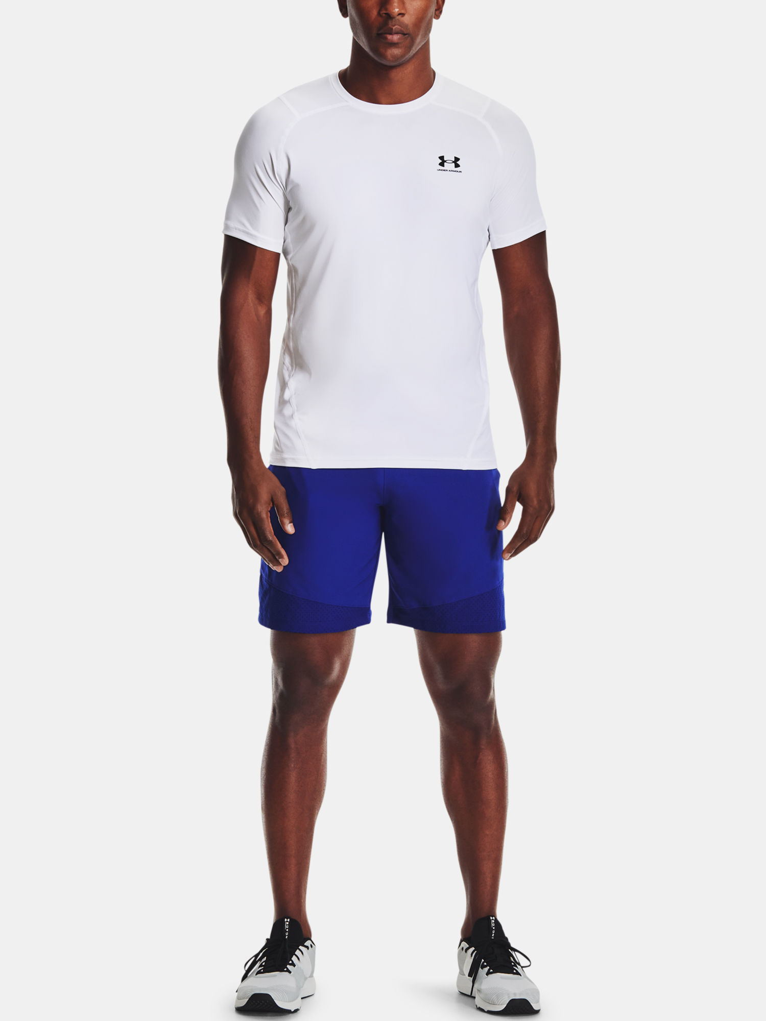 Tričko Under Armour HG Armour Fitted SS-WHT (6)