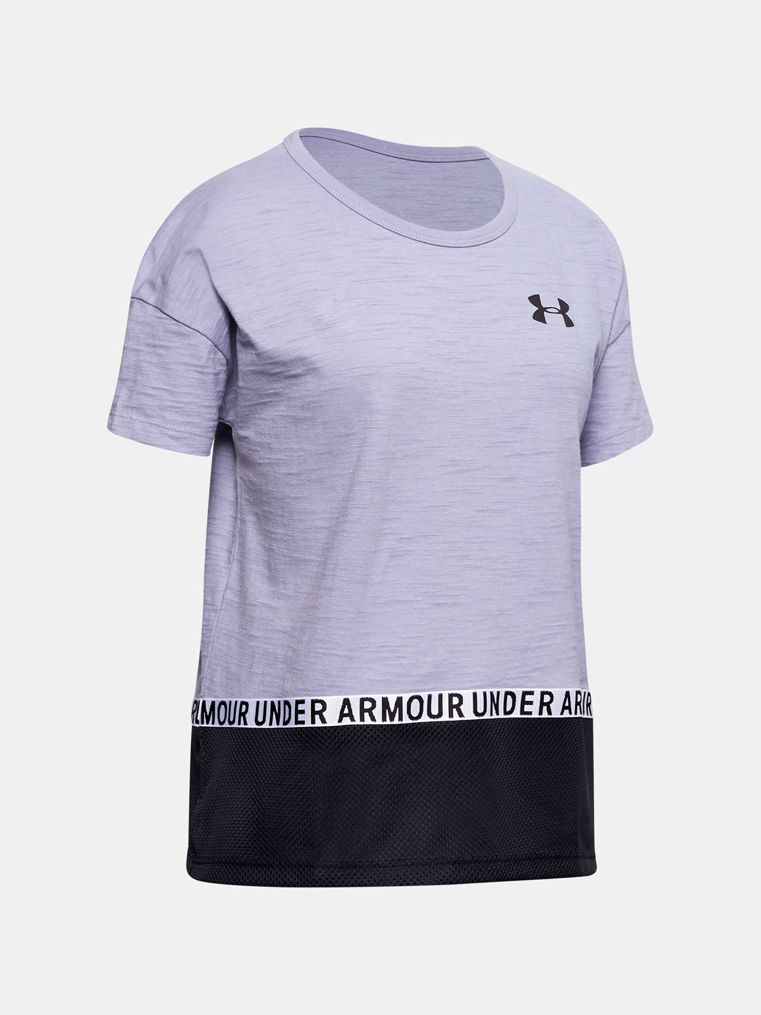 Tričko Under Armour Charged Cotton Taped SS T-Shirt-PPL (1)