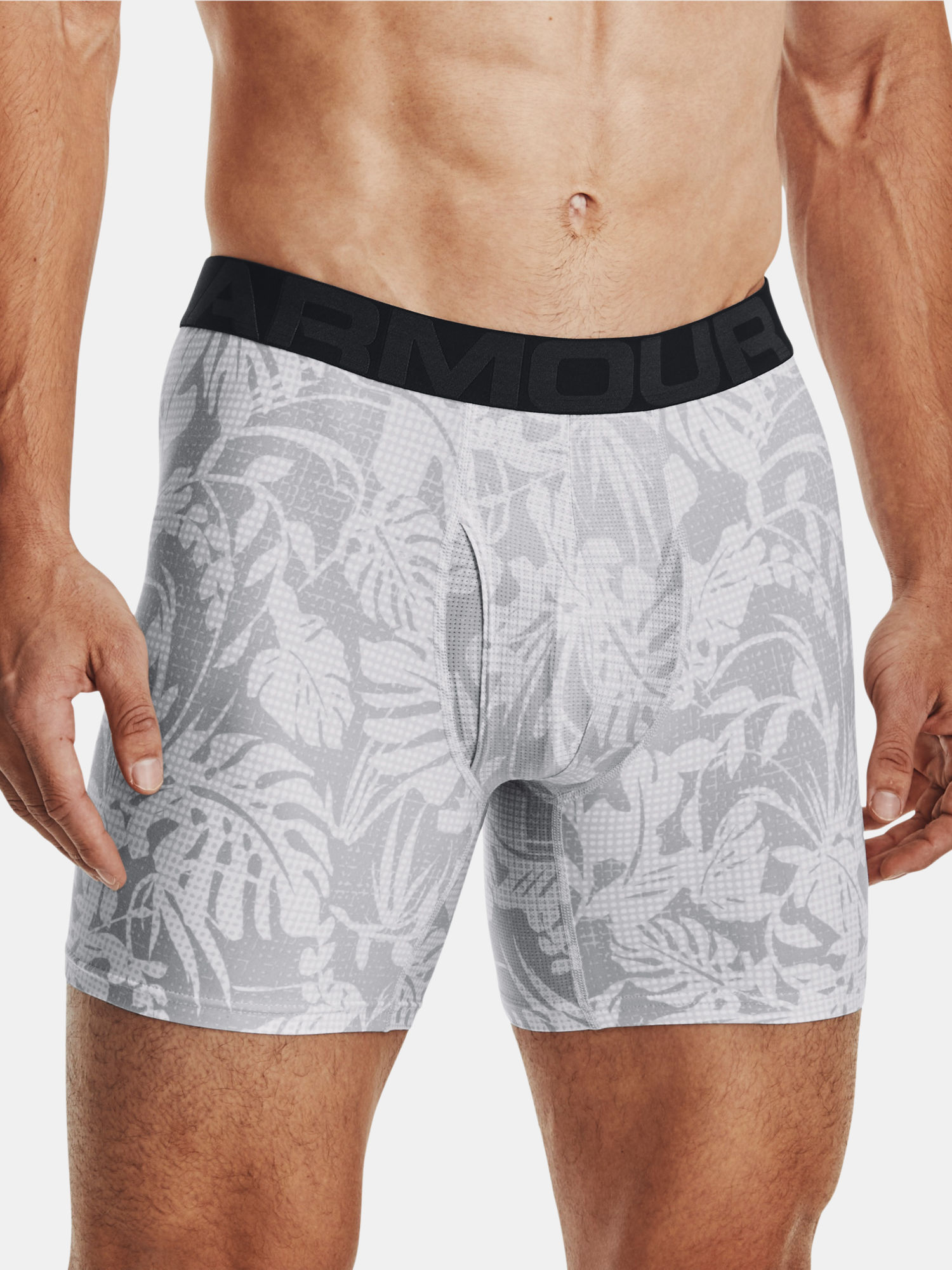 Boxerky Under Armour UA Tech 6in Novelty 2 Pack-GRY (1)