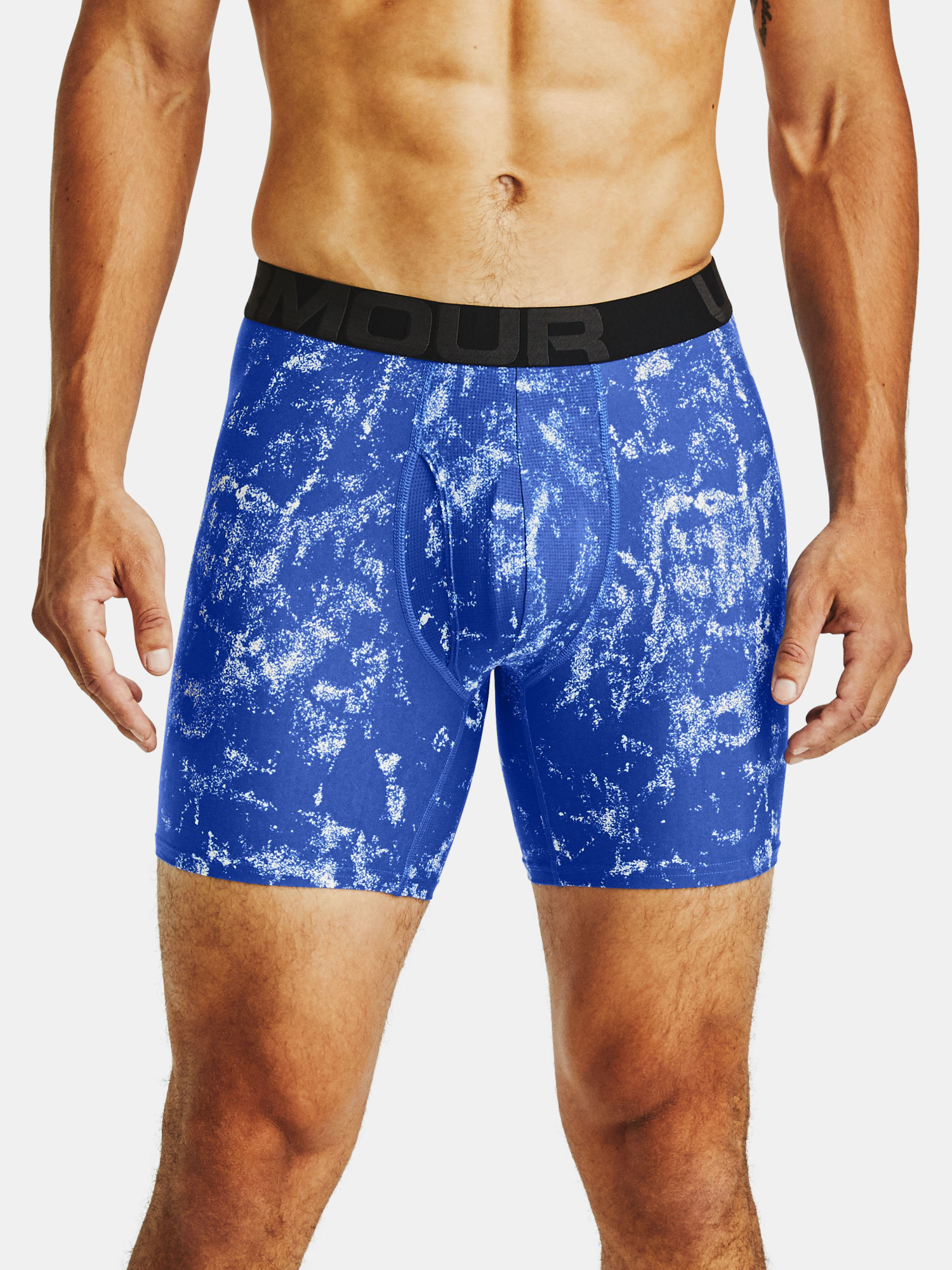 Boxerky Under Armour Tech 6in Novelty 2 Pack-BLU (1)