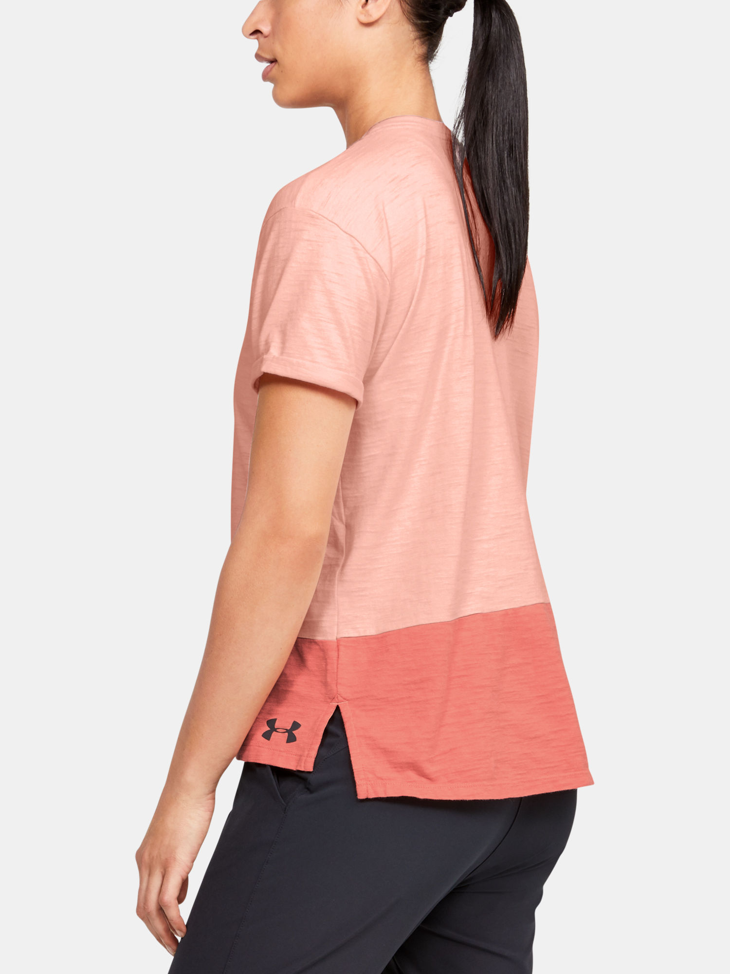 Tričko Under Armour Charged Cotton SS-ORG (5)