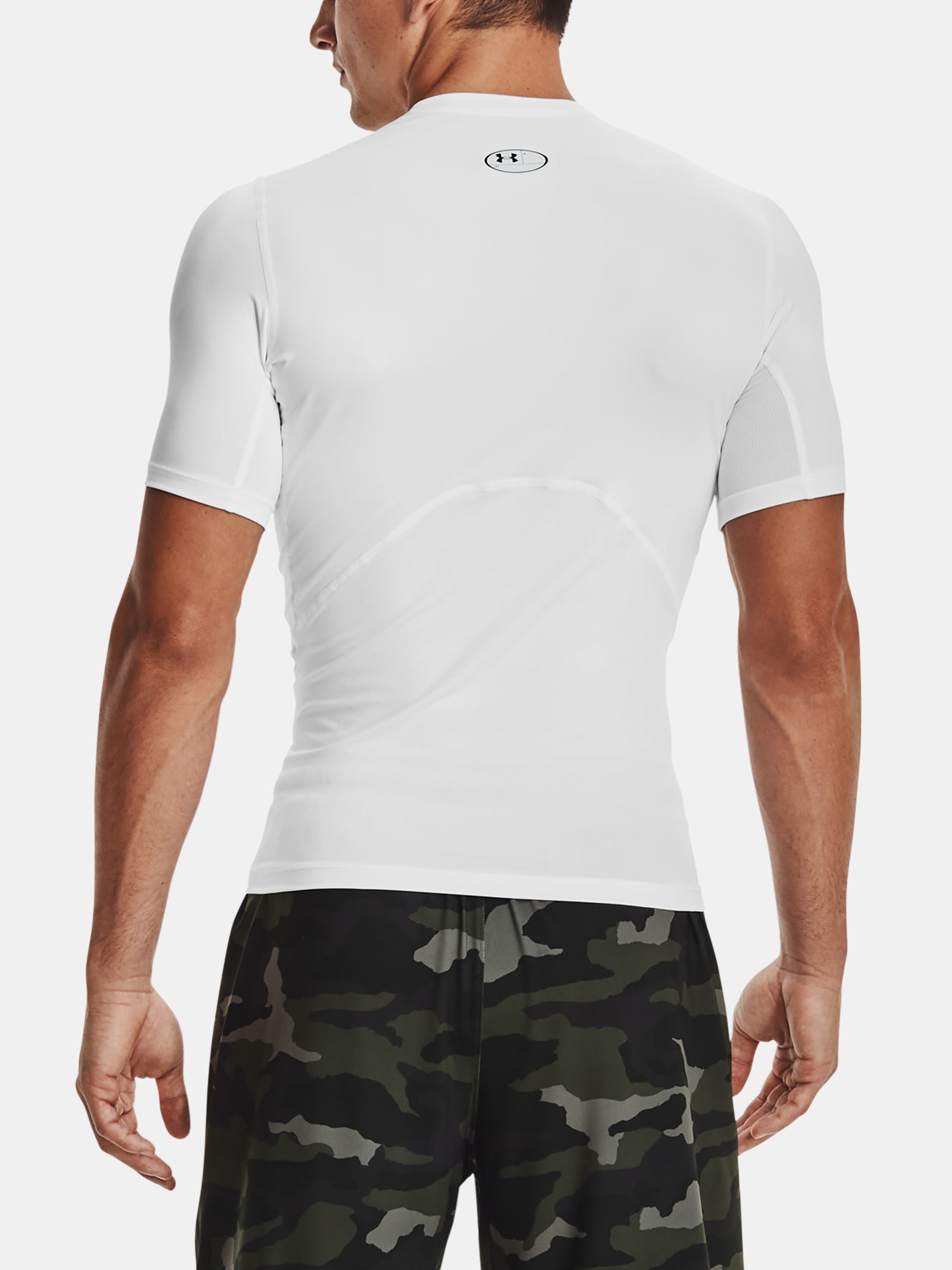 Kompresné tričko Under Armour HG Armour Comp SS-WHT (2)
