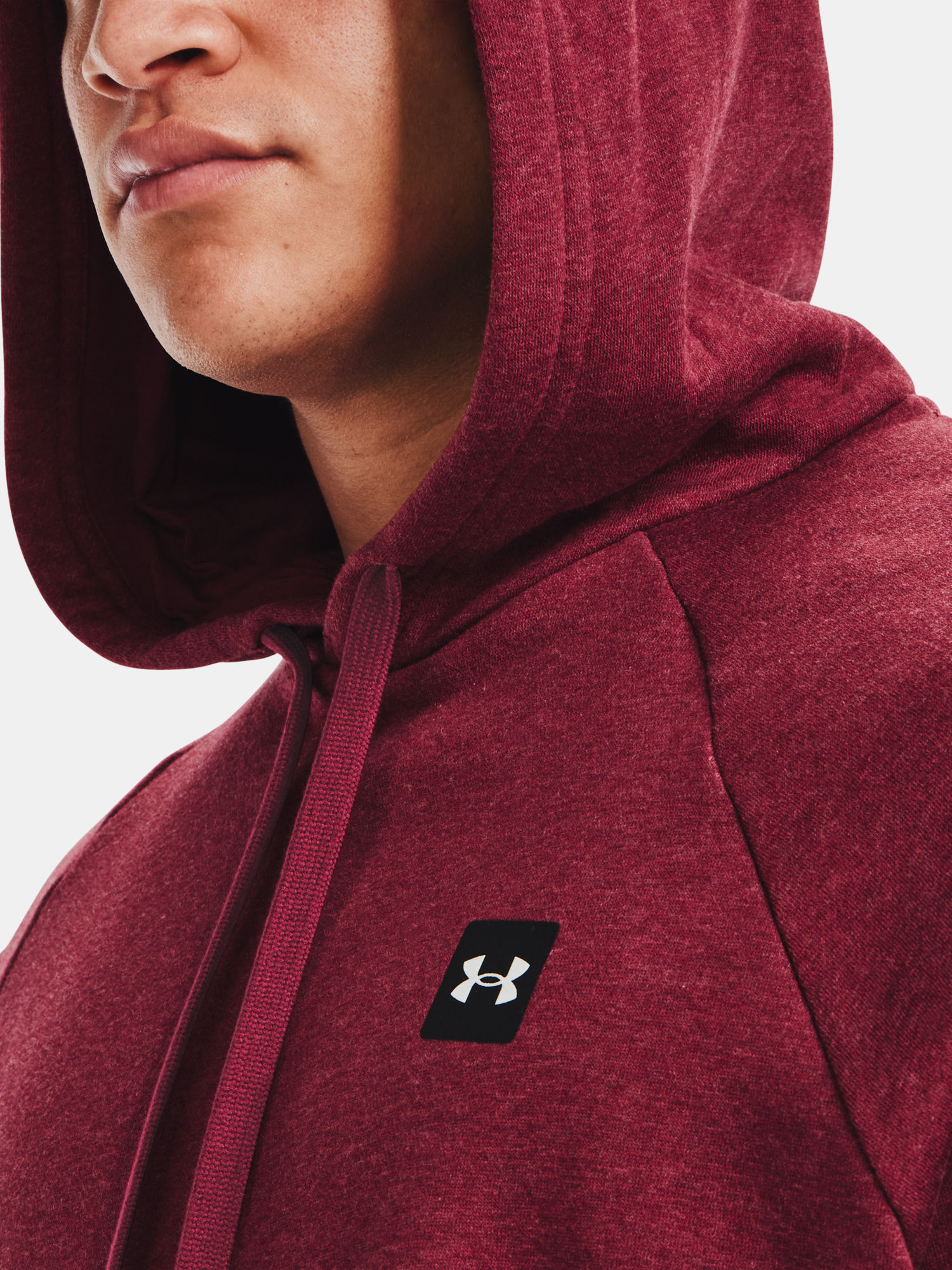 Mikina Under Armour UA Rival Fleece Hoodie-RED (5)