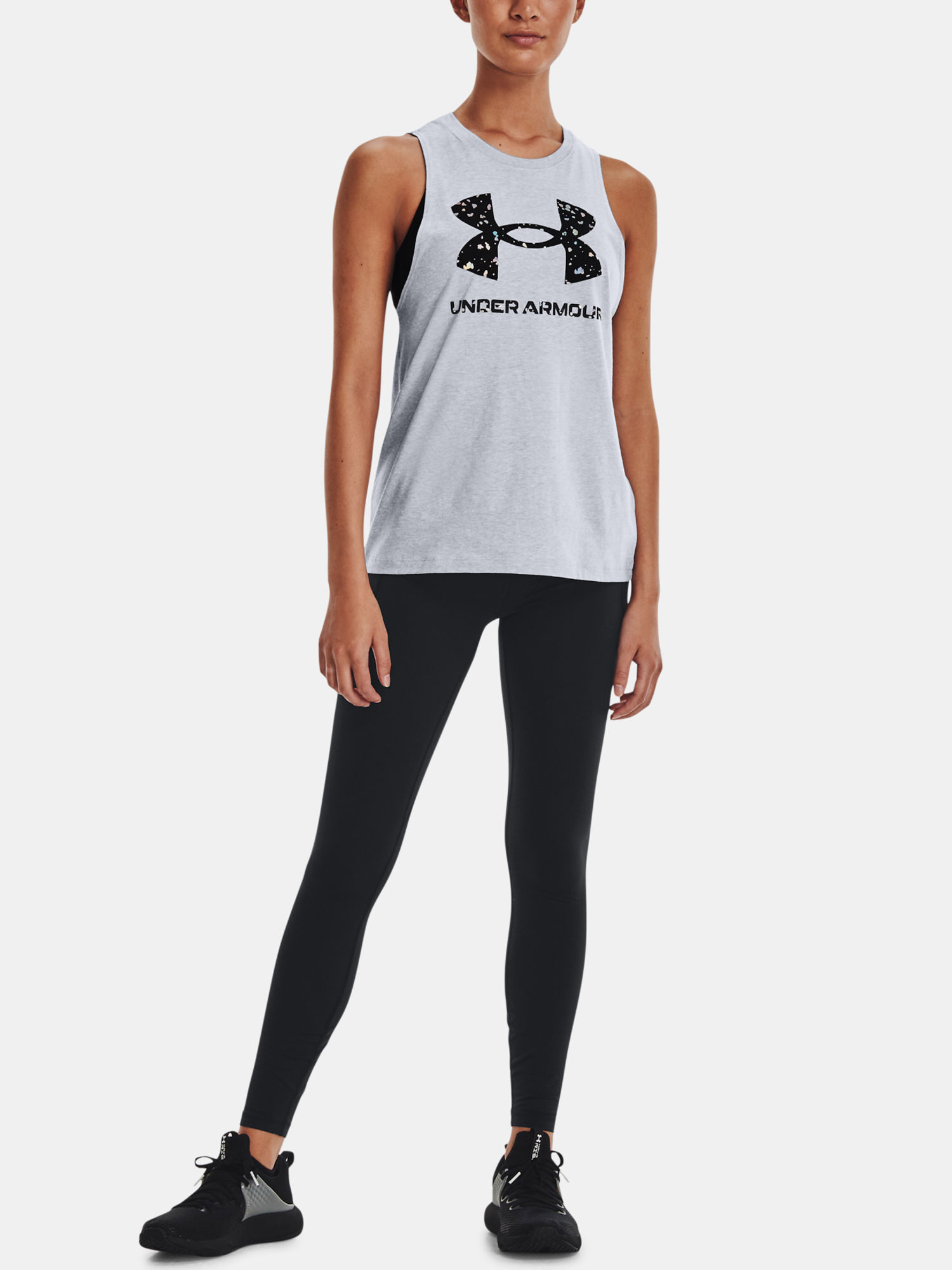 Tielko Under Armour Live Sportstyle Graphic Tank-GRY (6)