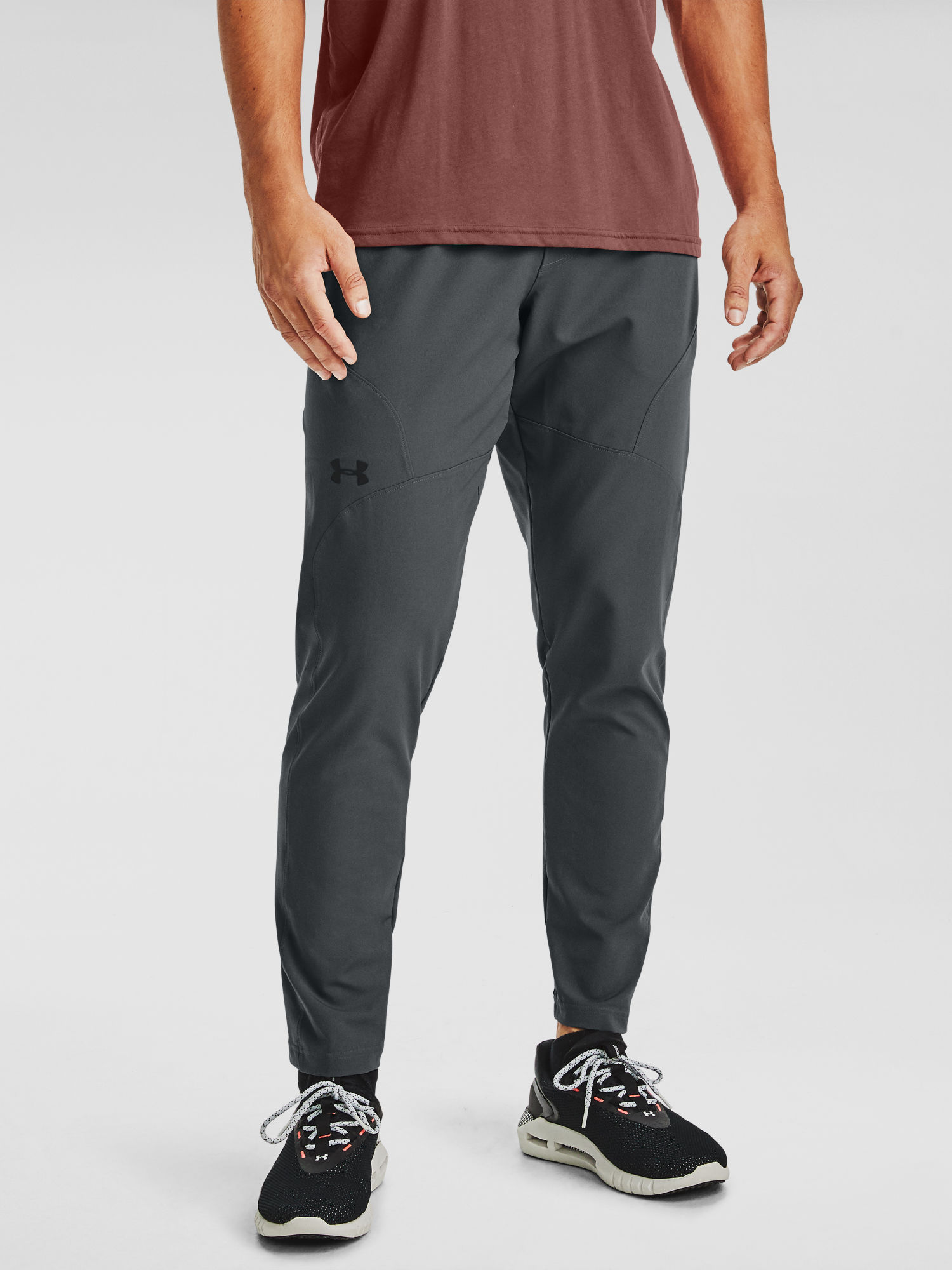 Tepláky Under Armour UNSTOPPABLE TAPERED PANTS-GRY (3)