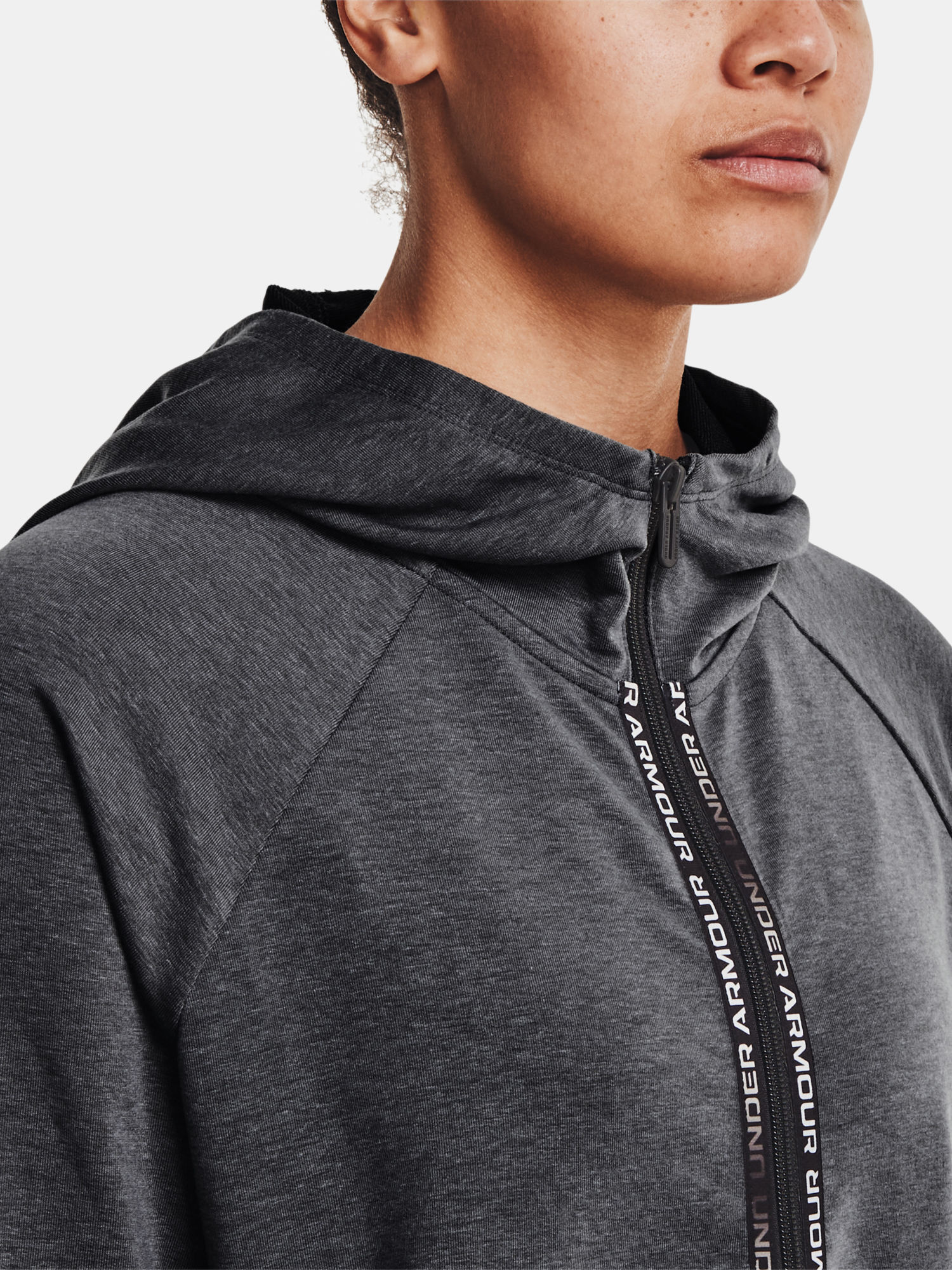 Mikina Under Armour Rival Terry Taped FZ Hoodie-GRY (5)