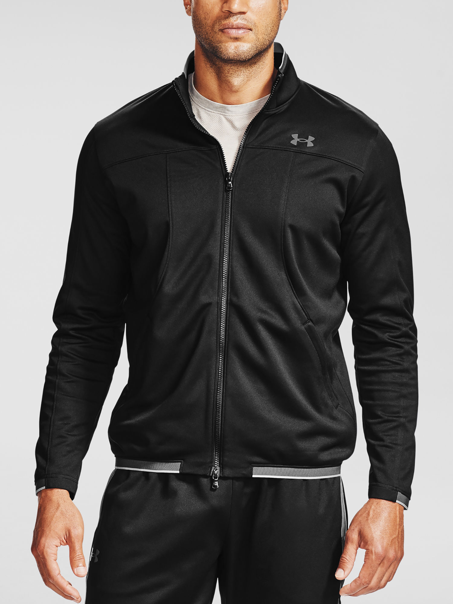 Mikina Under Armour Recover Knit Track Jacket-BLK (1)