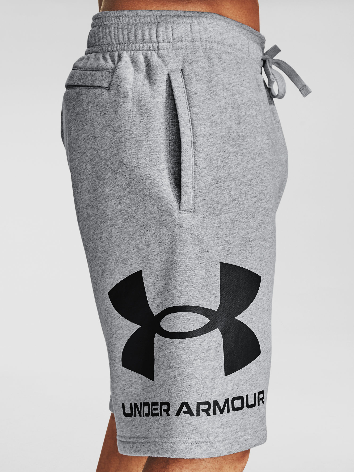 Kraťasy Under Armour Rival FLC Big Logo Shorts-GRY (4)