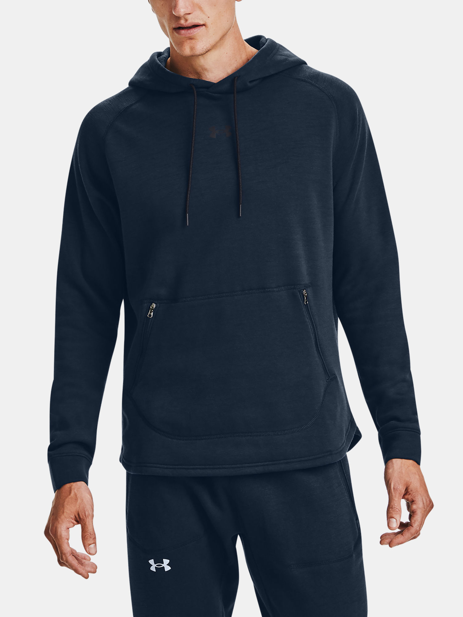 Mikina Under Armour Charged Cotton Fleece HD-NVY (1)