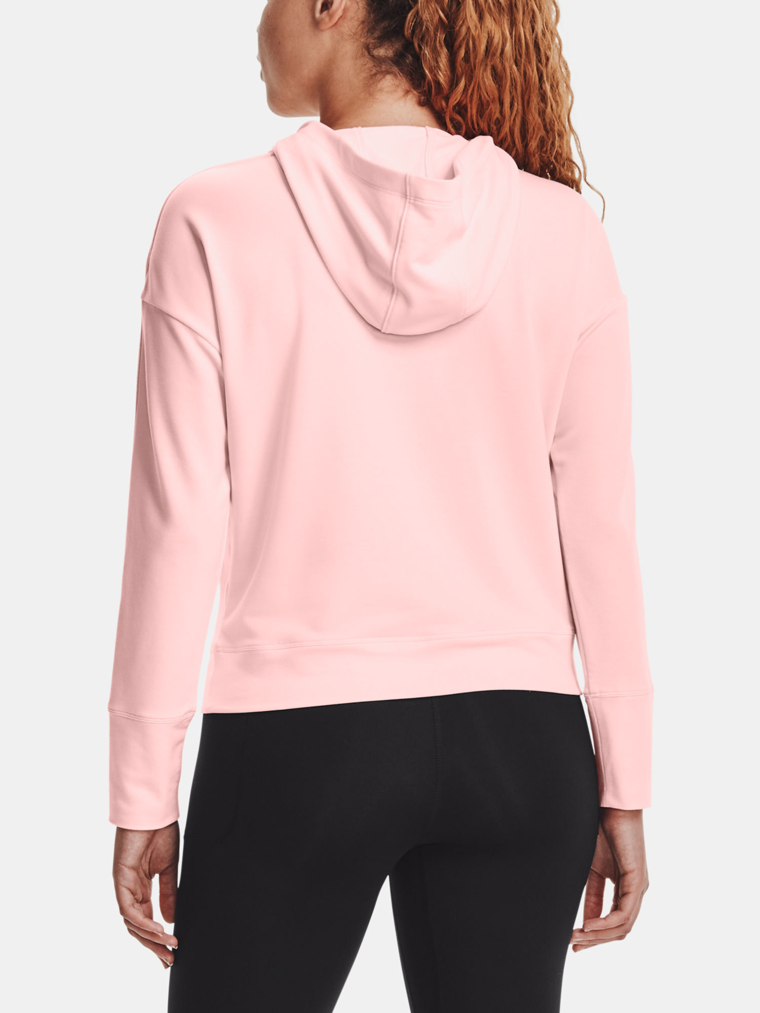 Mikina Under Armour Rival Terry Taped Hoodie-PNK (2)