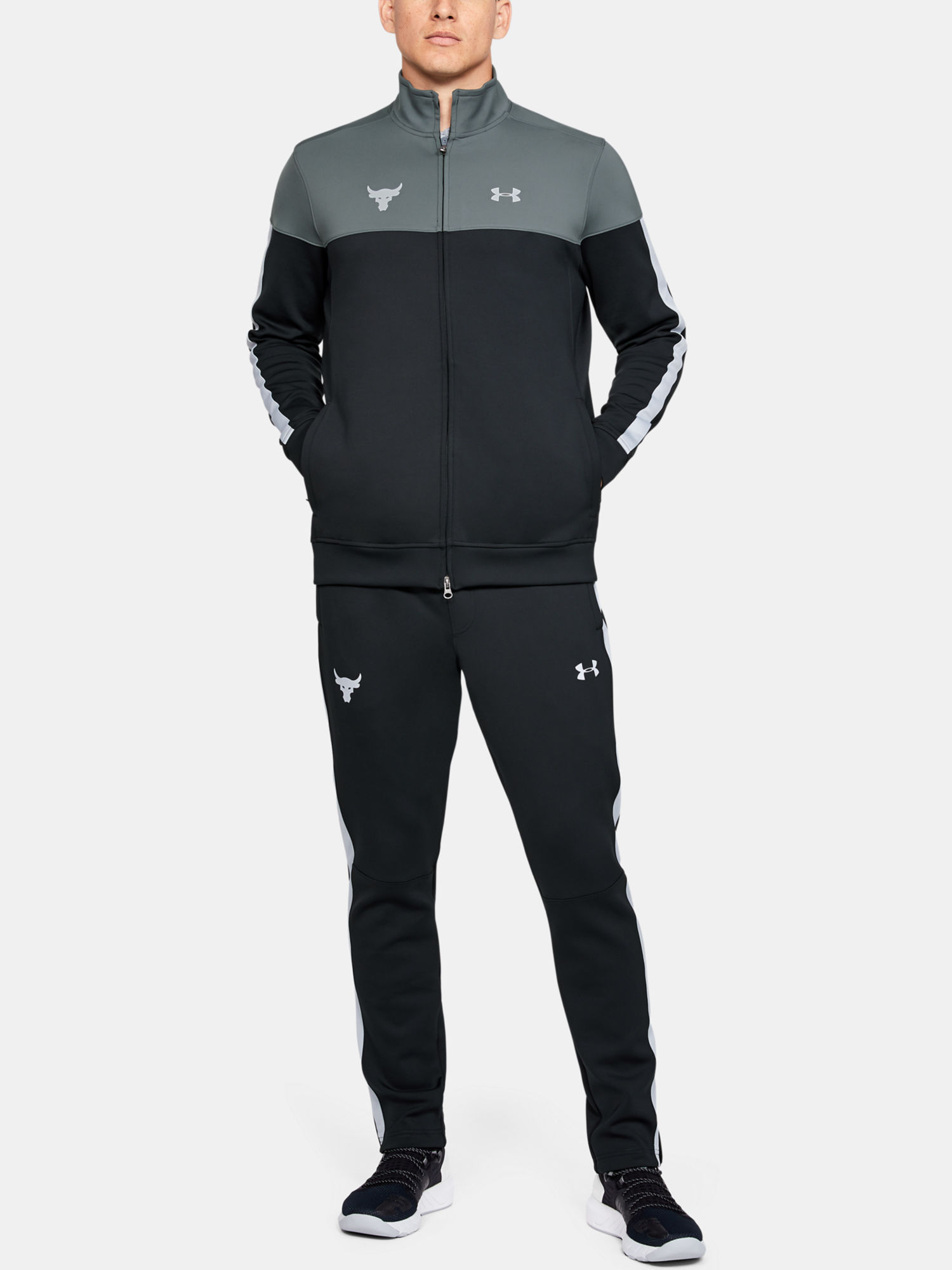 Mikina Under Armour PROJECT ROCK TRACK JACKET-BLK (6)