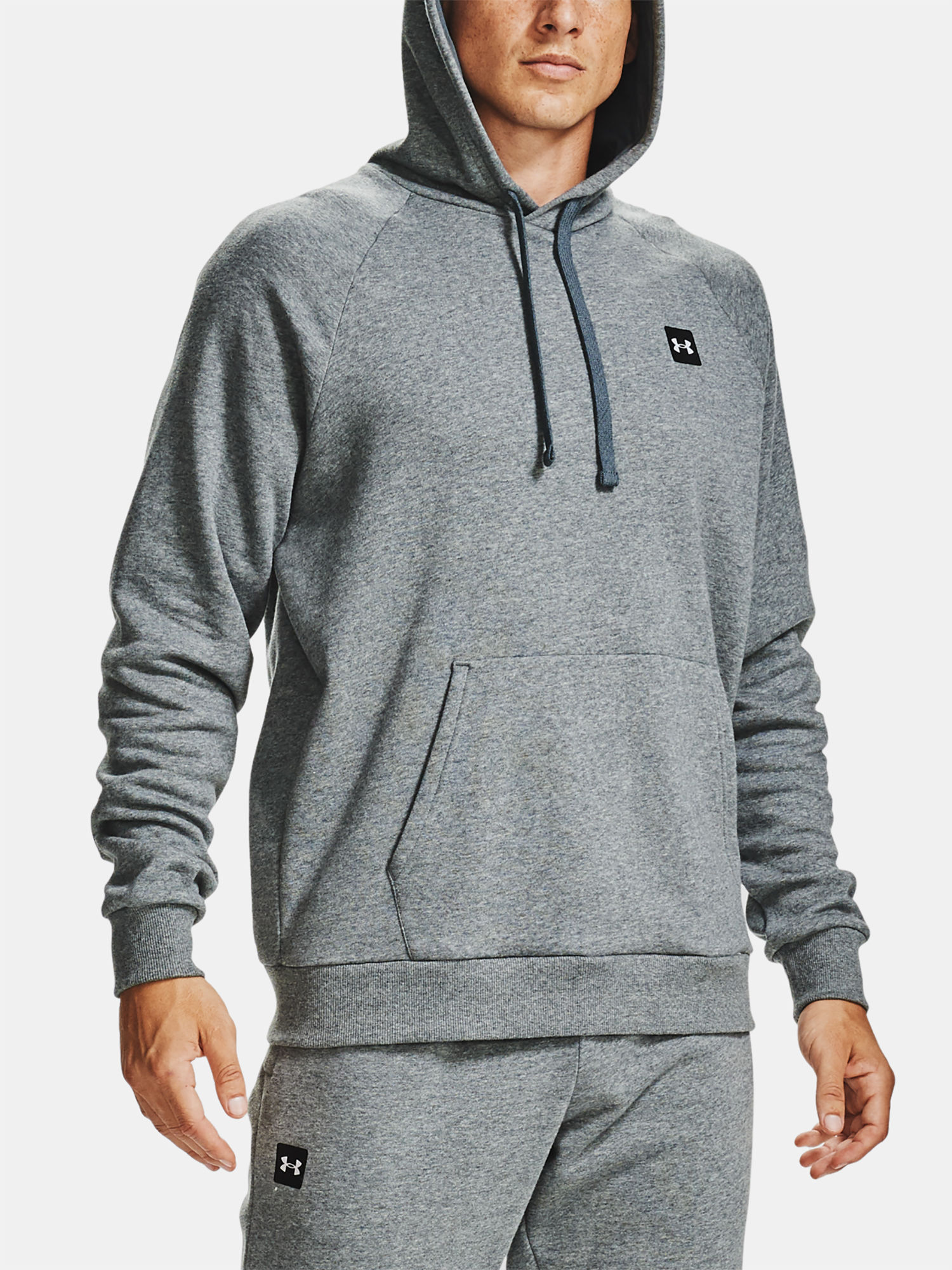 Mikina Under Armour Rival Fleece Hoodie-GRY (1)