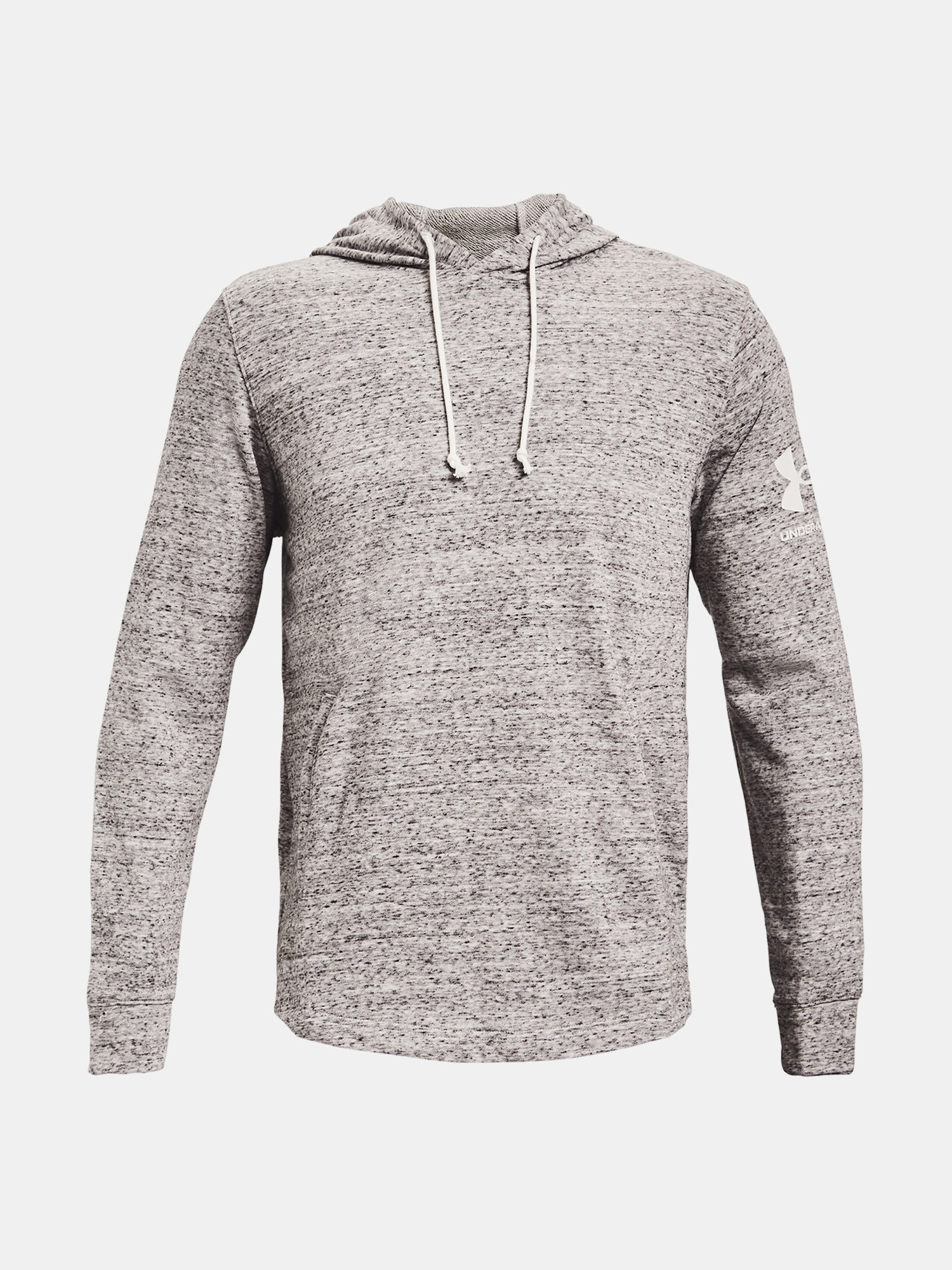 Mikina Under Armour RIVAL TERRY HOODIE-WHT (1)