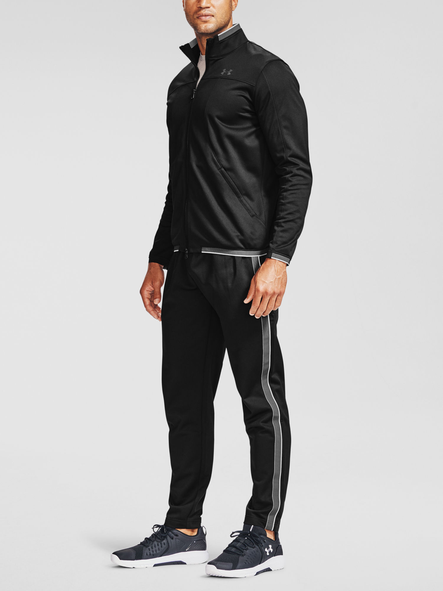 Mikina Under Armour Recover Knit Track Jacket-BLK (6)